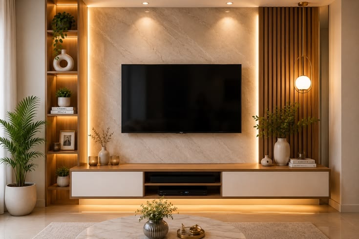 TV Unit Design Arune Interiors Hyderabad